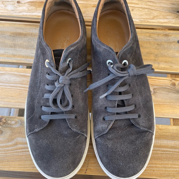 Salvatore Ferragamo Newport Suede Sneakers - Picture 1 of 10